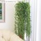 Set of 2: 46" Sprengeri Ivy Vine Bush with Realistic Fronds, UV Resistant, Indoor/Outdoor, Hanging Plants, Faux Greenery, Patio & Garden, Home & Office Decor